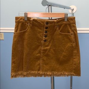 Mustard Color Jean Skirt